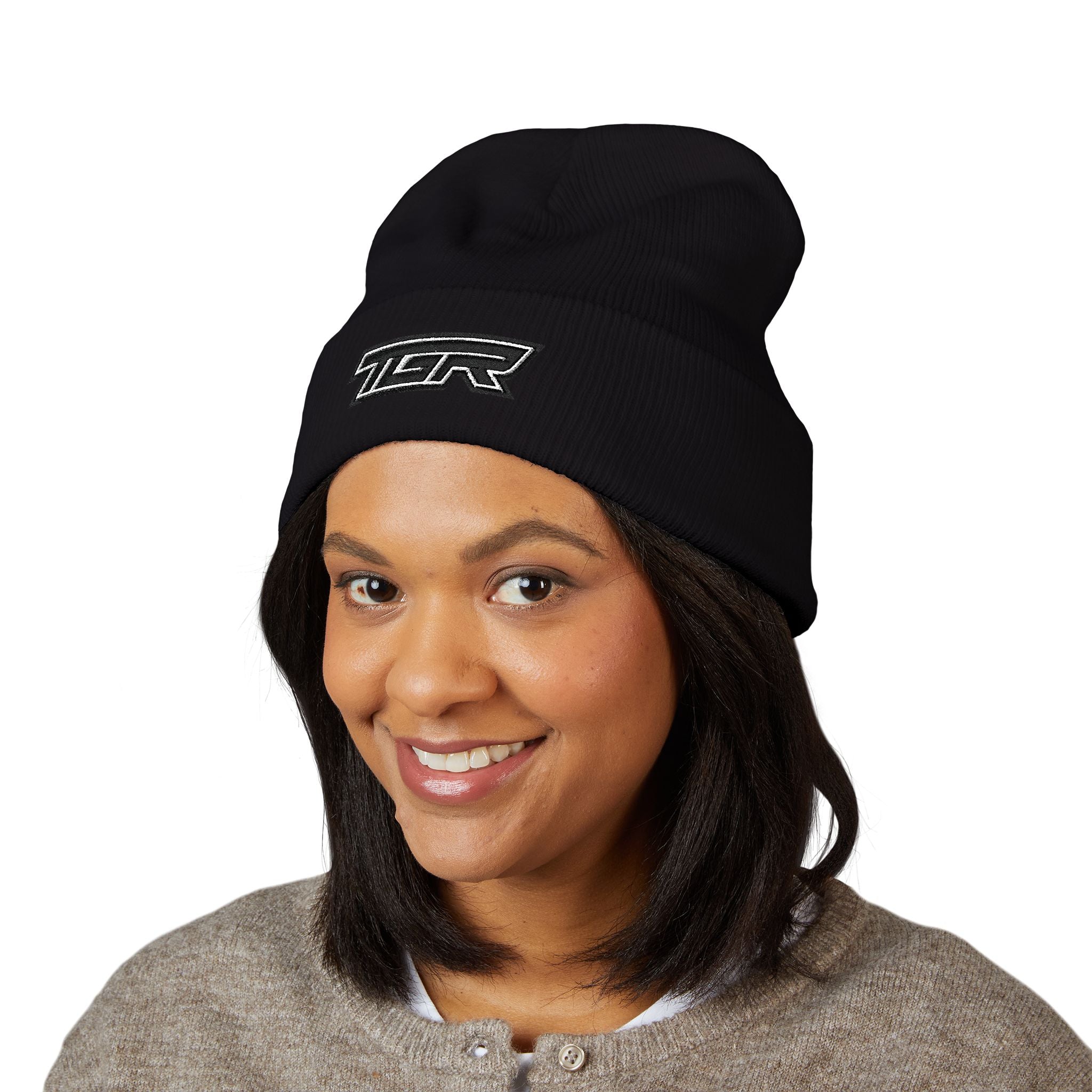 TGR Logo Cuffed Beanie — Embroidered Classic Knit Hat