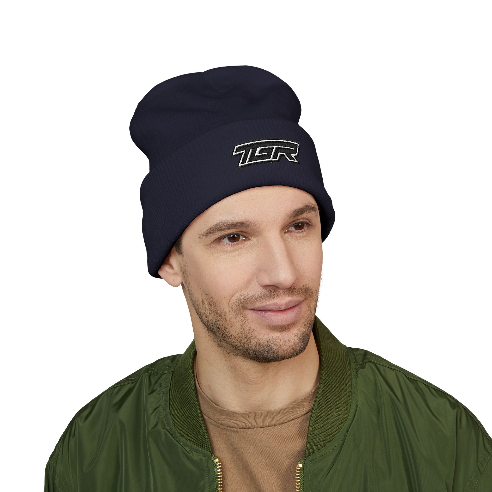 TGR Logo Cuffed Beanie — Embroidered Classic Knit Hat