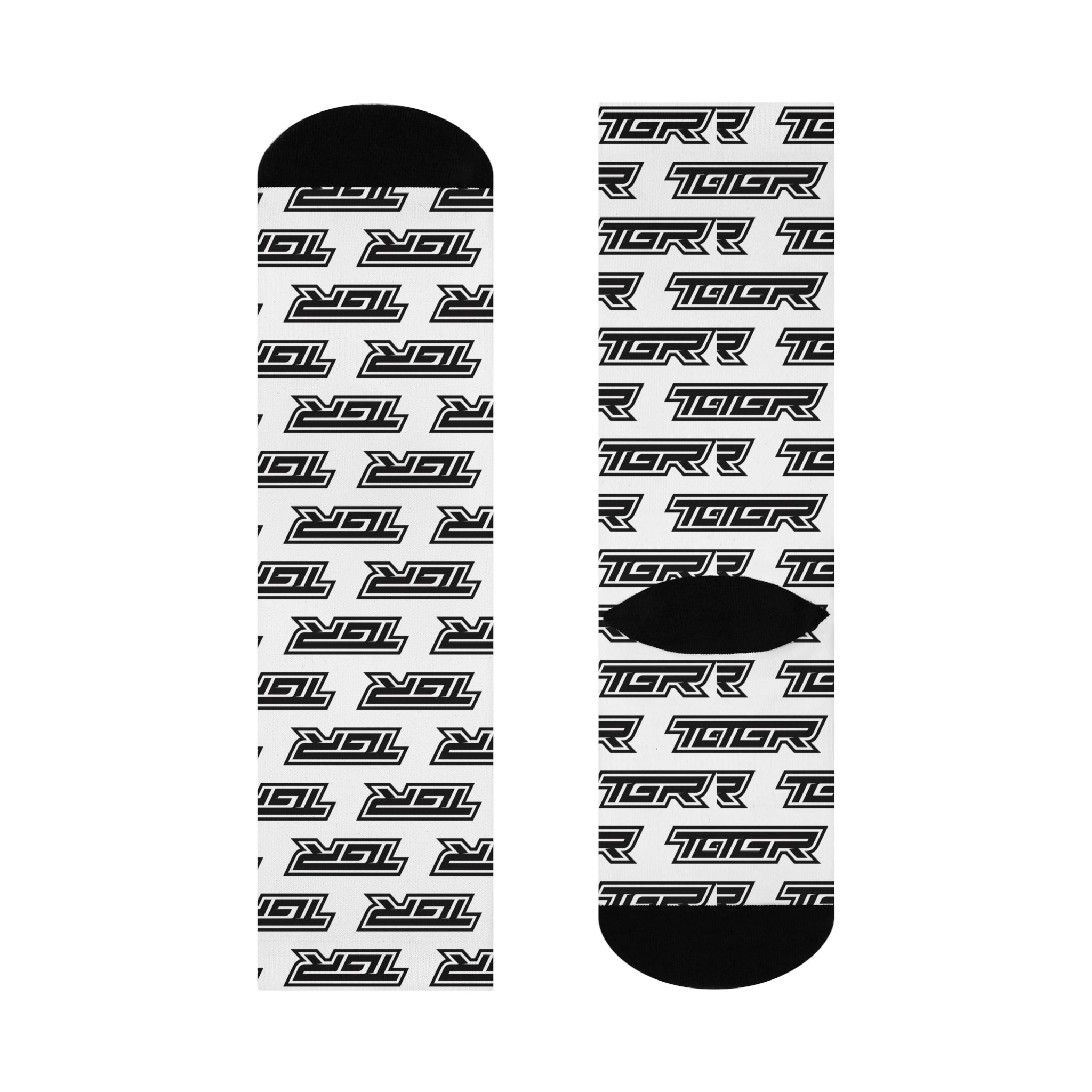 Crew Socks — All-Over Repeating TGR Logo Cushioned Socks