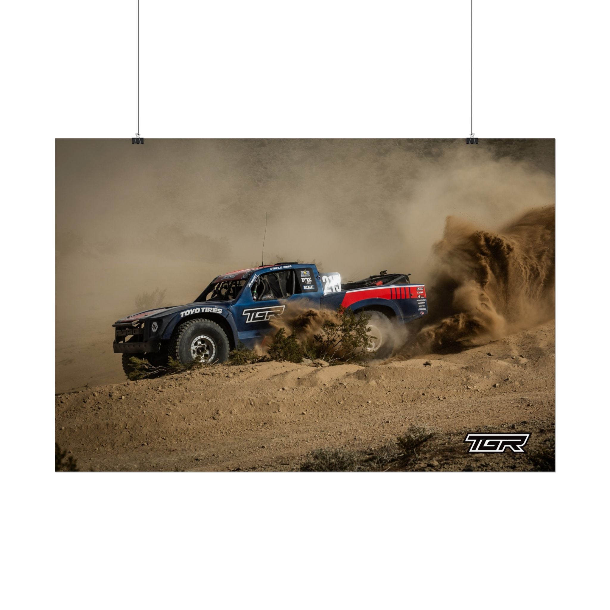 Off‑Road Baja Truck Rolled Poster — Desert Racing Wall Art