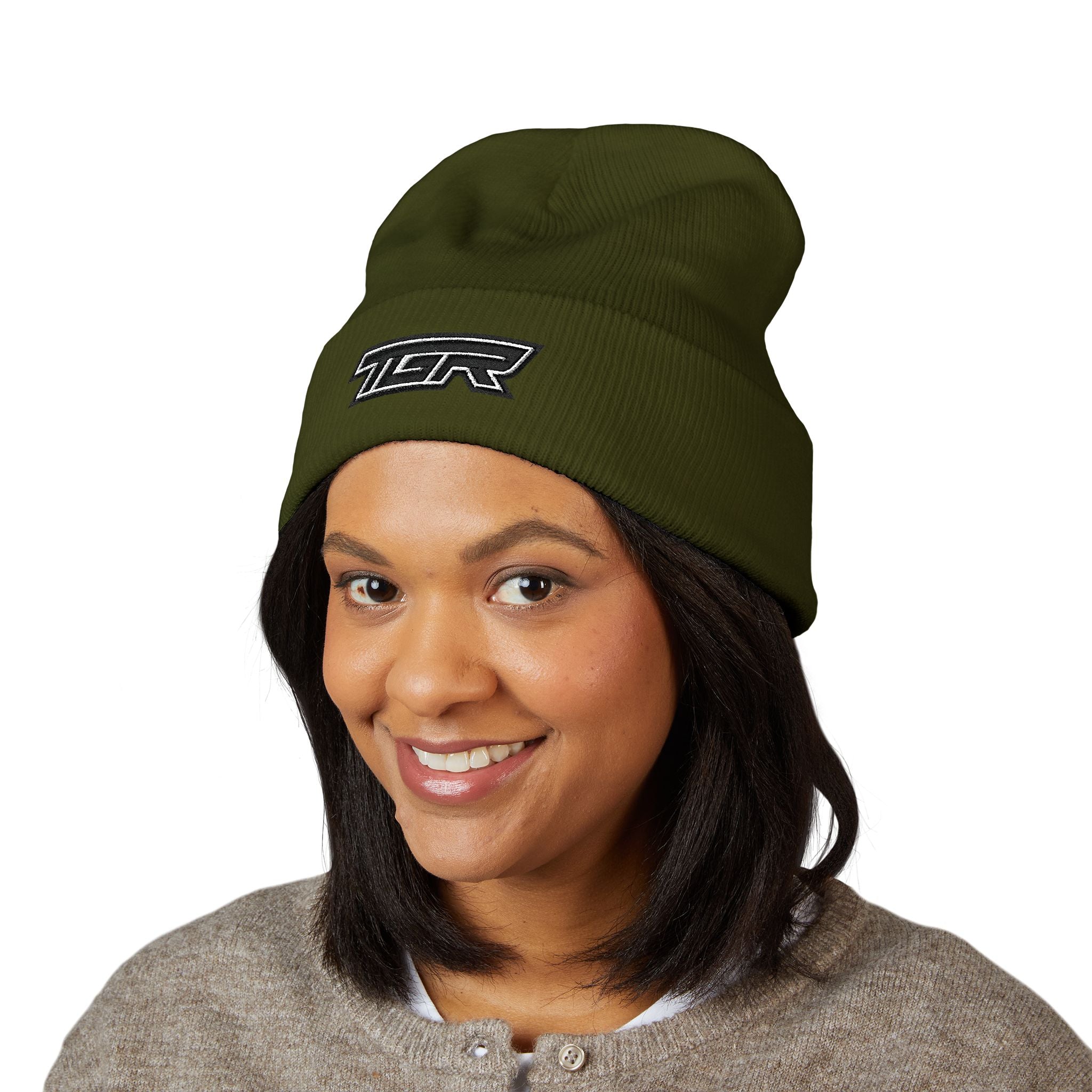 TGR Logo Cuffed Beanie — Embroidered Classic Knit Hat