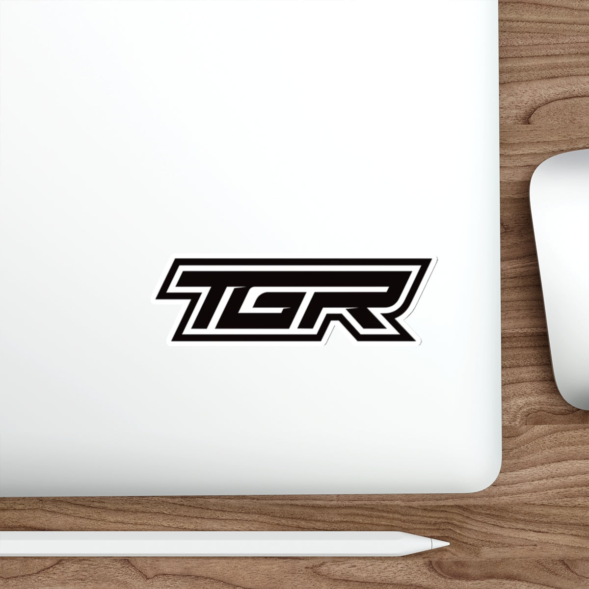 TGR Logo Die-Cut Sticker — Racing-Inspired Black Vinyl Sticker for Laptops & Gear