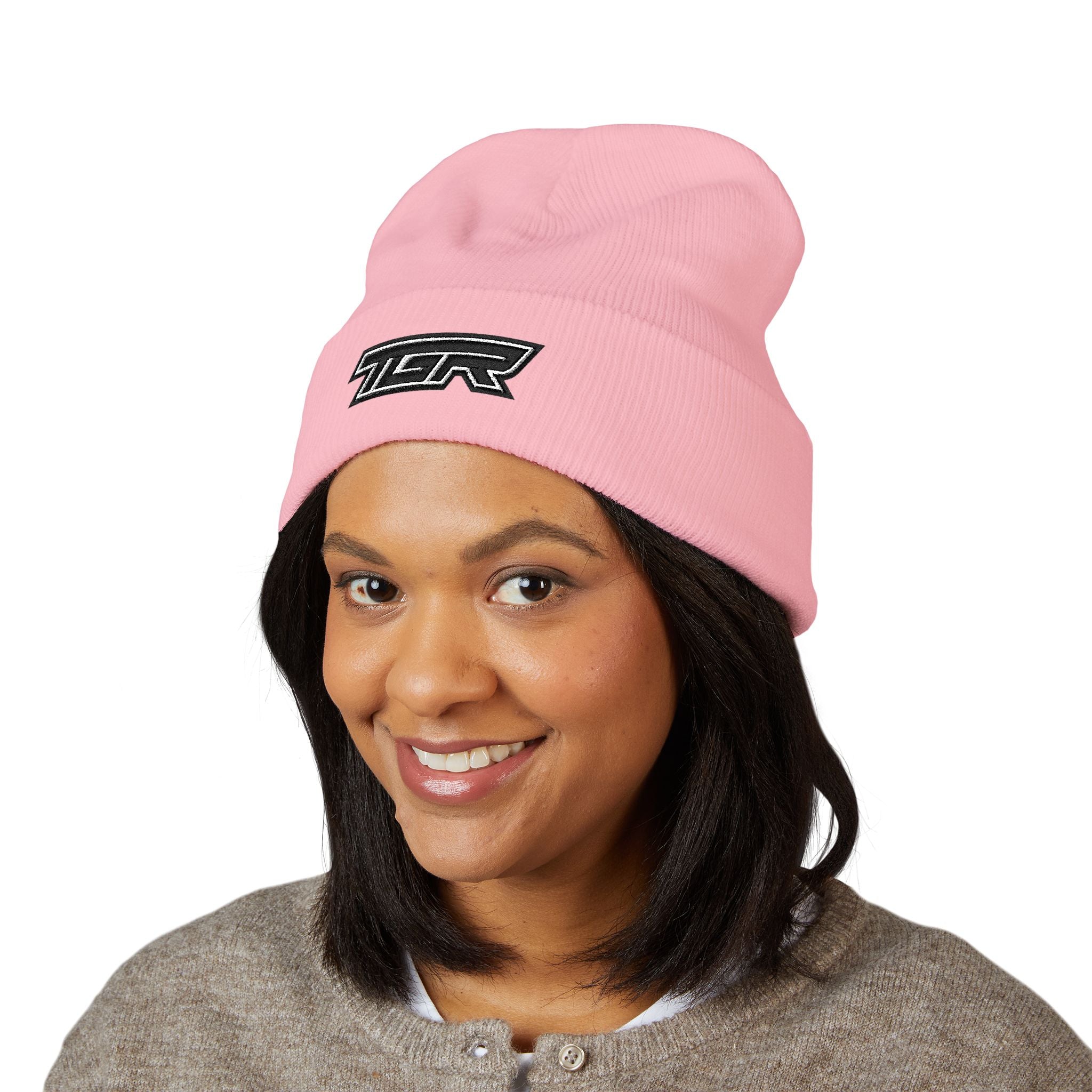 TGR Logo Cuffed Beanie — Embroidered Classic Knit Hat