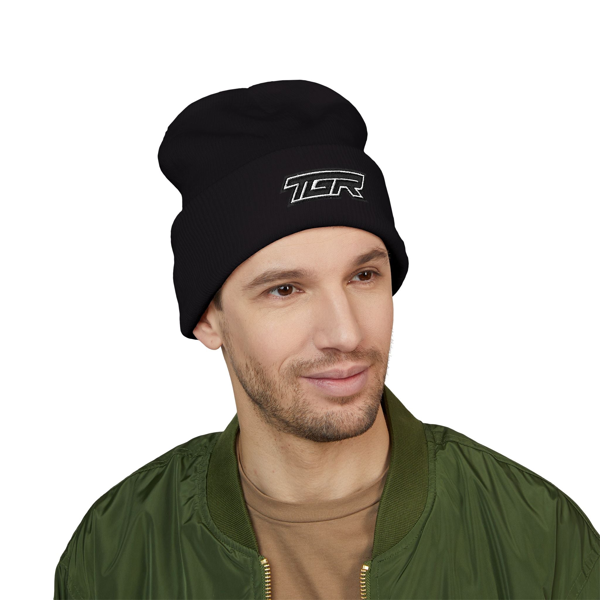 TGR Logo Cuffed Beanie — Embroidered Classic Knit Hat