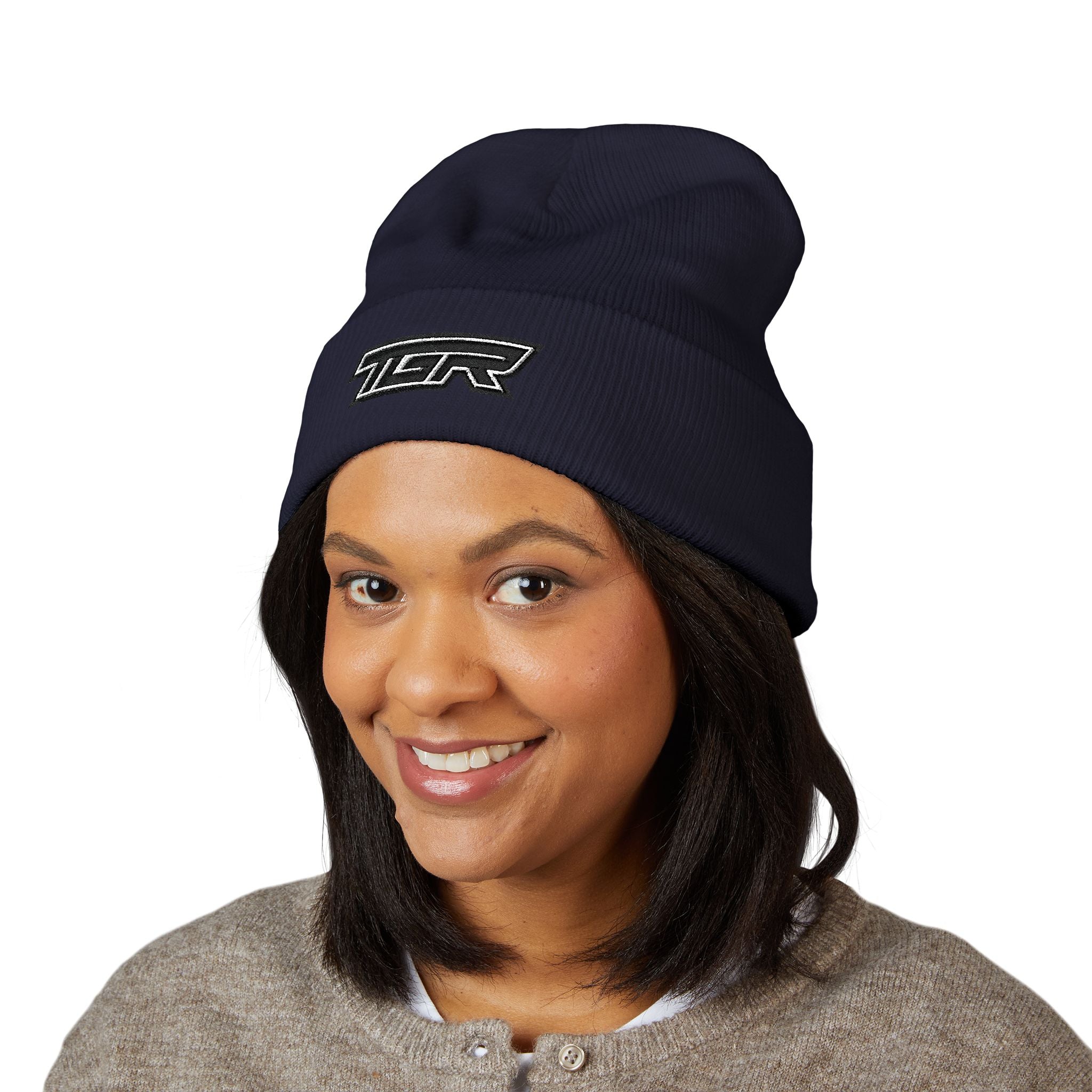 TGR Logo Cuffed Beanie — Embroidered Classic Knit Hat