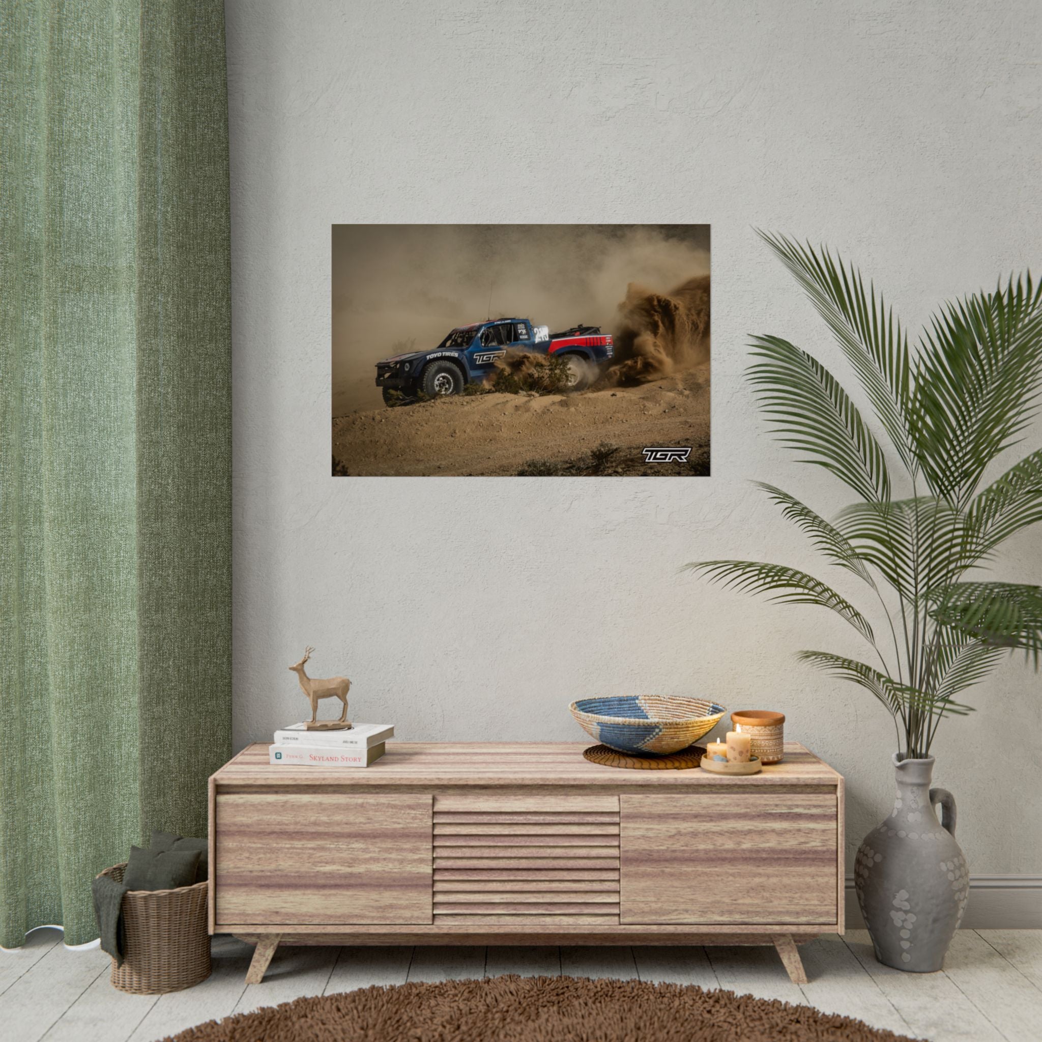 Off‑Road Baja Truck Rolled Poster — Desert Racing Wall Art