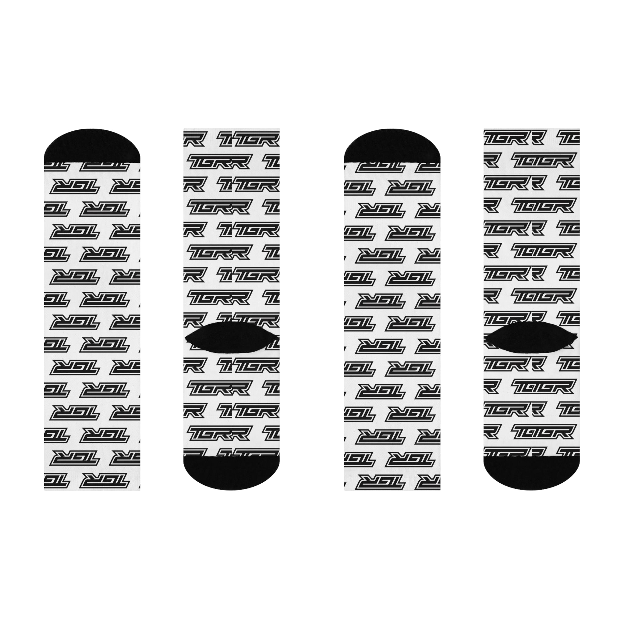 Crew Socks — All-Over Repeating TGR Logo Cushioned Socks