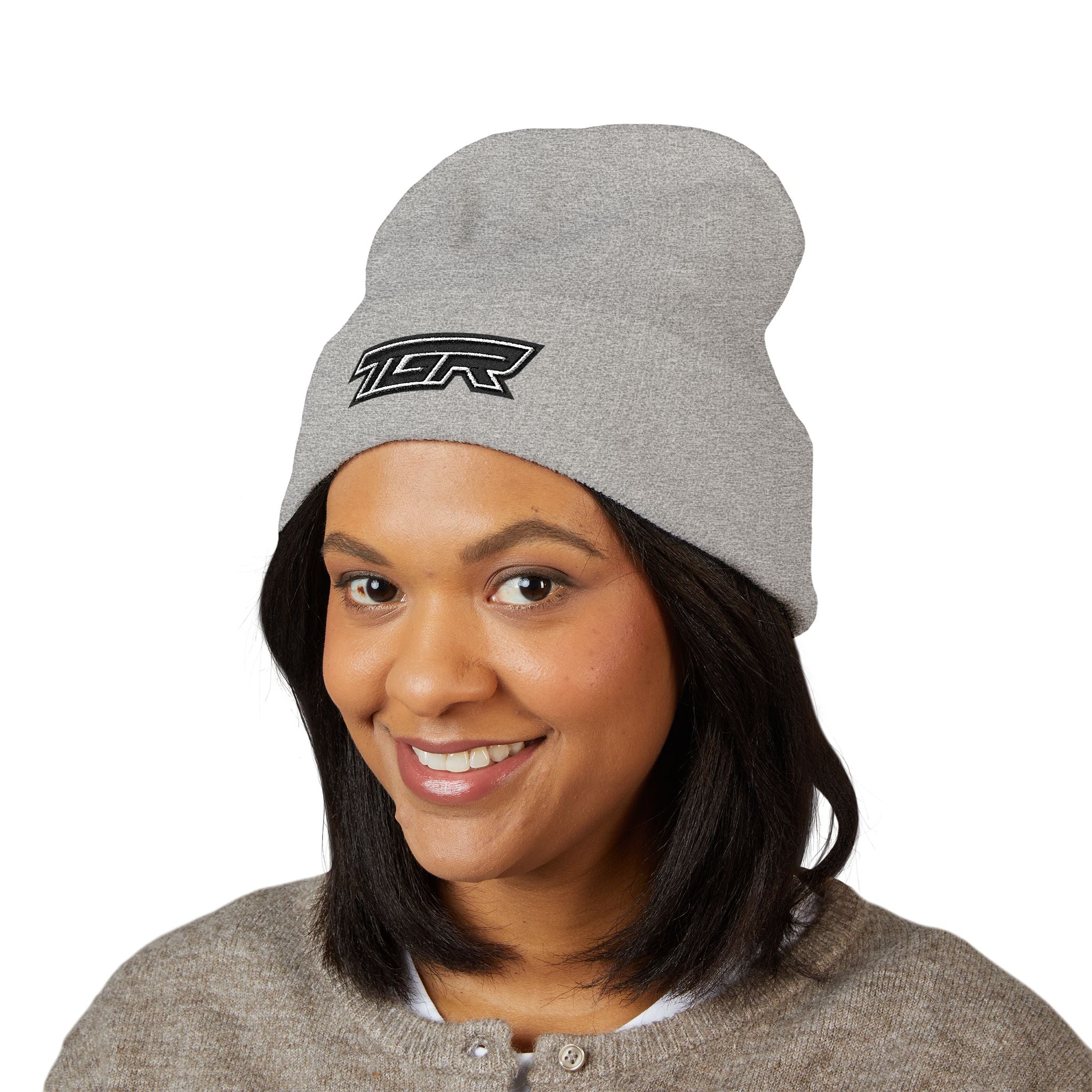 TGR Logo Cuffed Beanie — Embroidered Classic Knit Hat