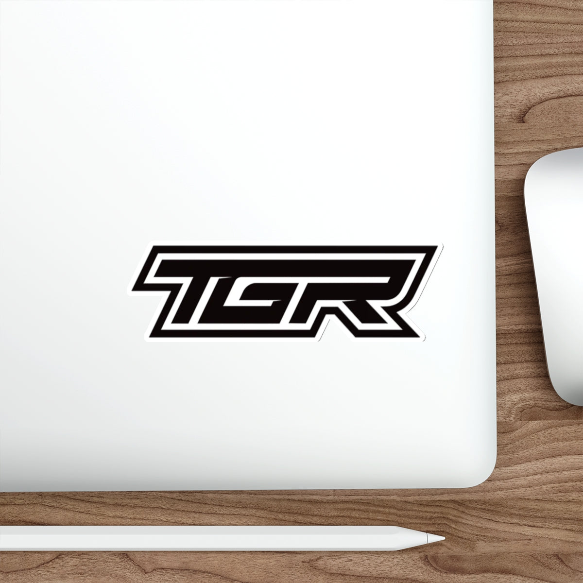 TGR Logo Die-Cut Sticker — Racing-Inspired Black Vinyl Sticker for Laptops & Gear