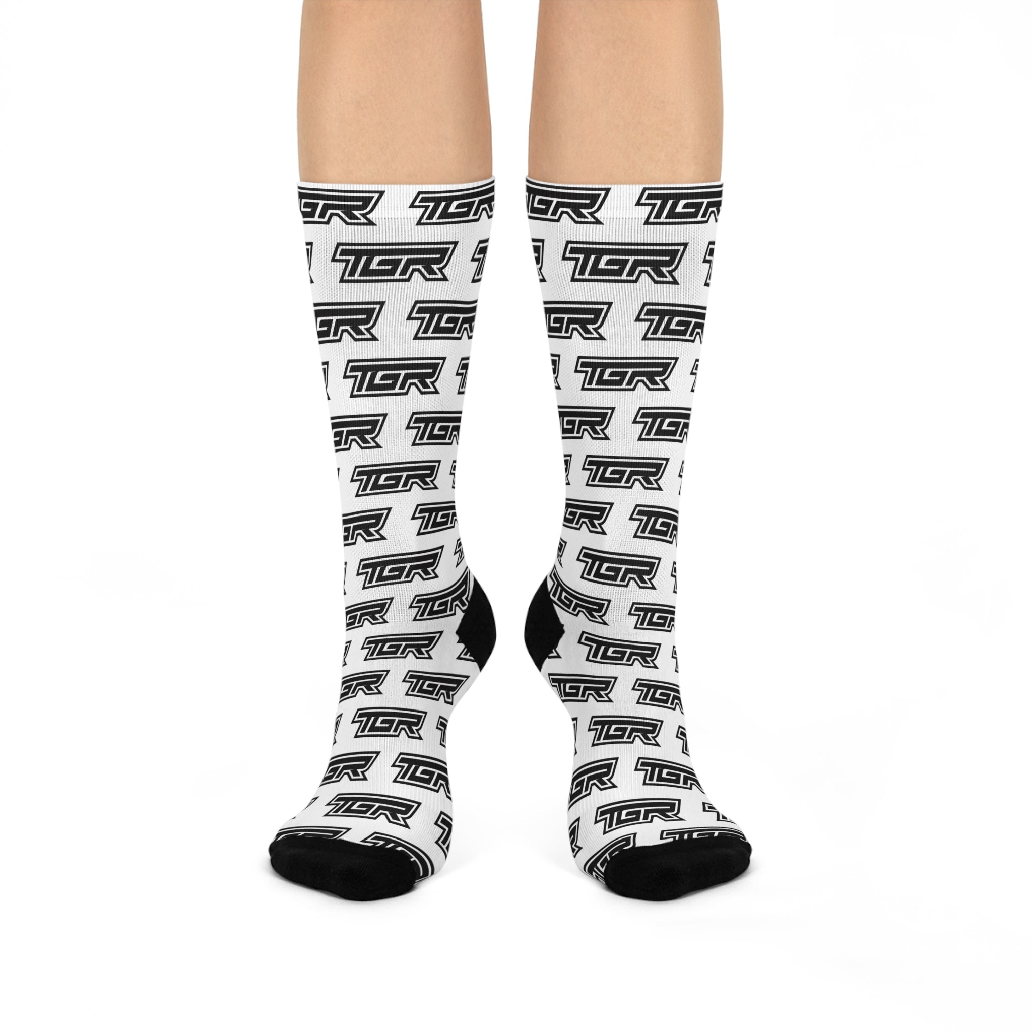 Crew Socks — All-Over Repeating TGR Logo Cushioned Socks